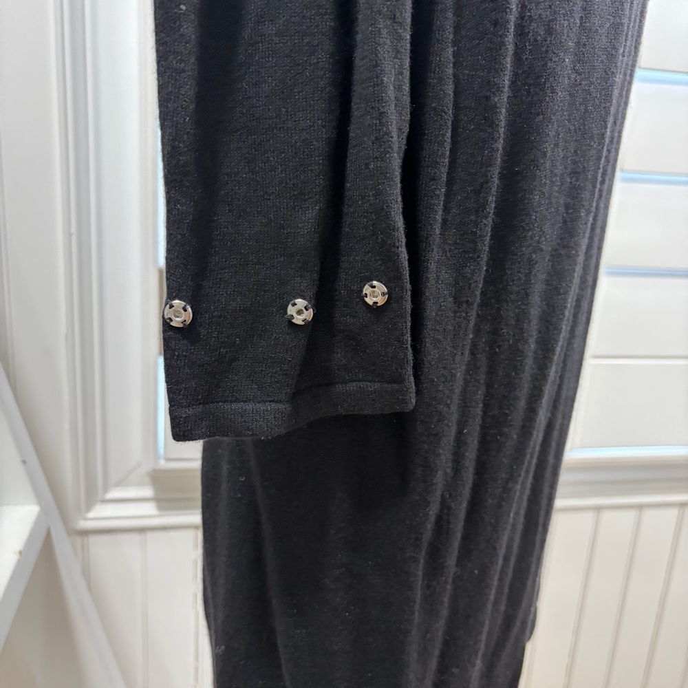Adrienne Vittadini Classic Black Long Sleeve Dress - Picture 3 of 6